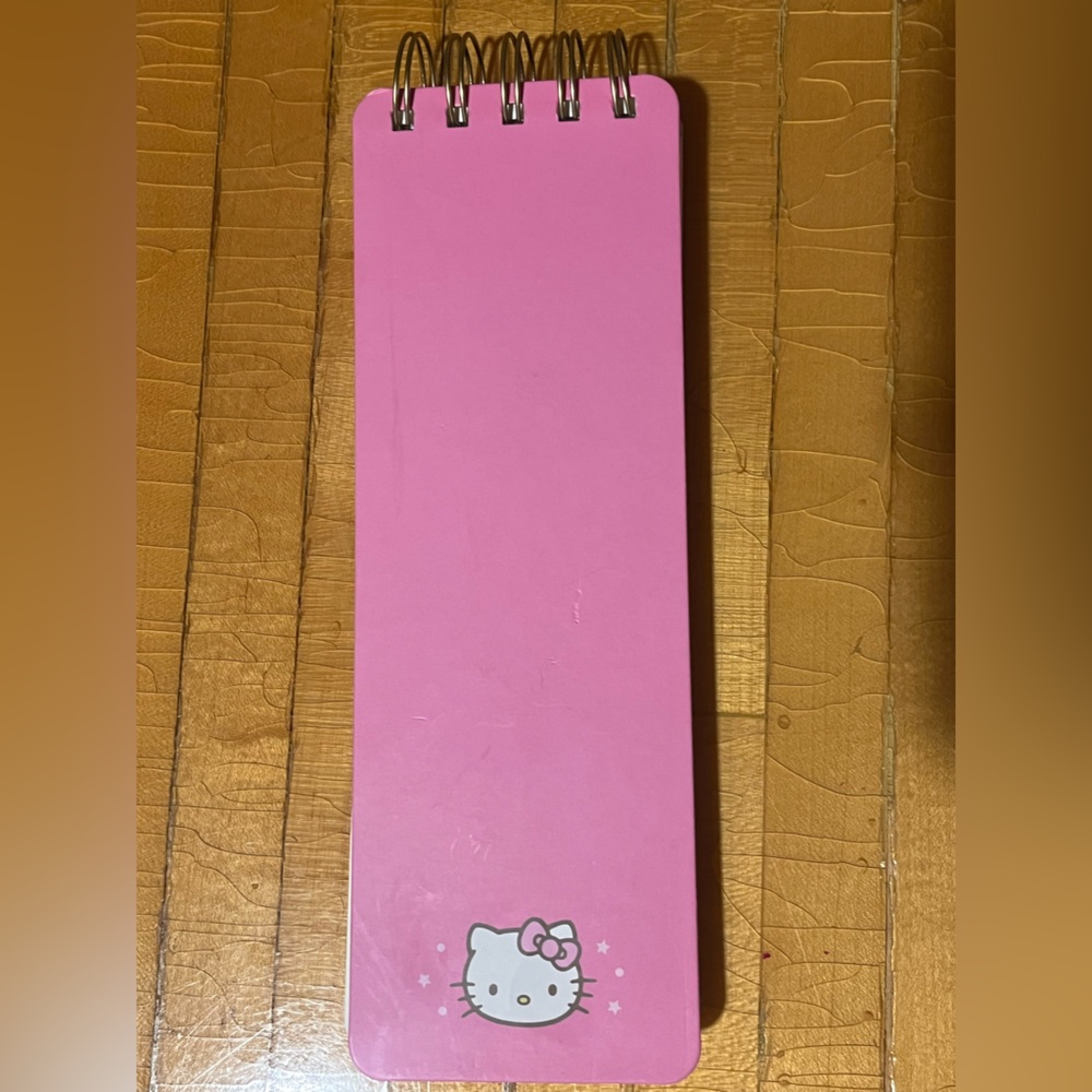 Hello Kitty Pink Long Ractangular Spiral Notebook NEW - Picture 4 of 4